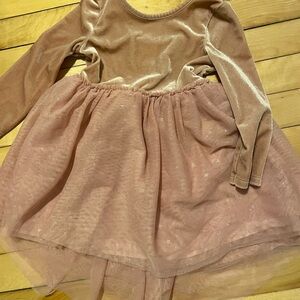 Cat & Jack Pink Velvet Dress